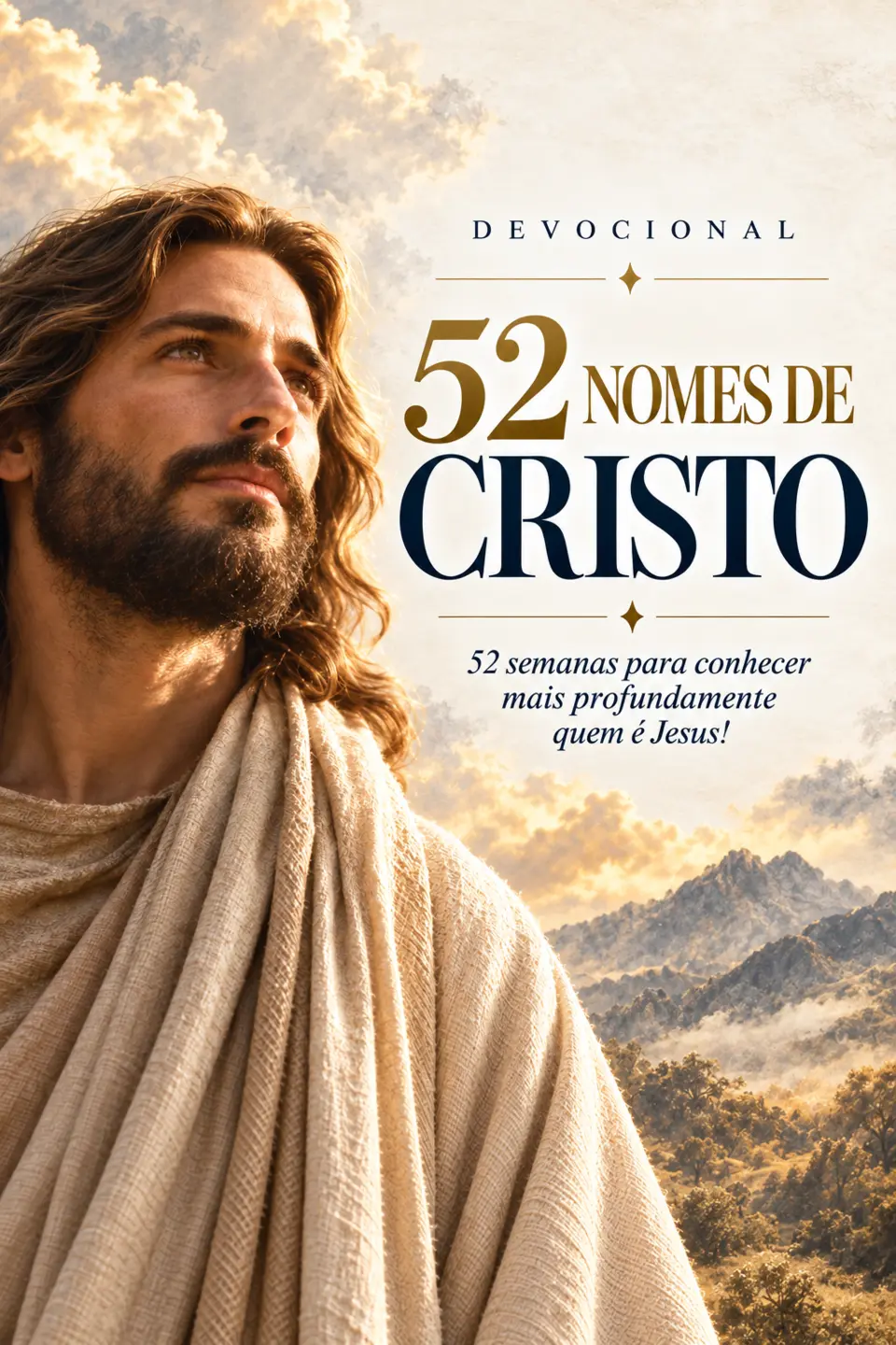 Capa do Devocional 52 Nomes de Cristo — 52 semanas para conhecer mais profundamente quem é Jesus